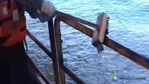 AQUAQUICK 2000 Oil spill maintenance cleanup on Rig and Deck 32