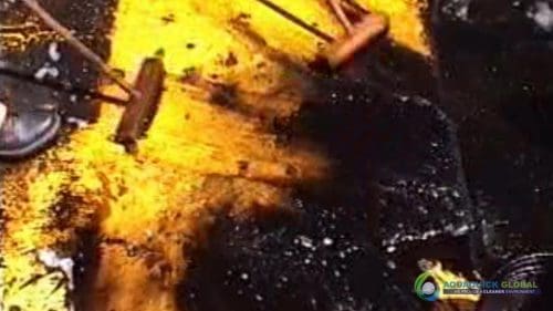 AQUAQUICK 2000 Oil spill maintenance cleanup on Rig and Deck 57