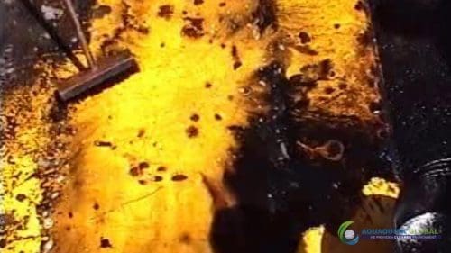 AQUAQUICK 2000 Oil spill maintenance cleanup on Rig and Deck 72