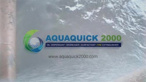 使用 AQUAQUICK 2000 33 进行油品清洁测试 使用AQUAQUICK 2000进行海上溢油钻井清理演示