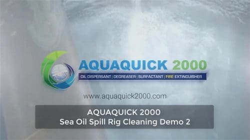 使用 AQUAQUICK 2000 进行油品清洁测试 34 使用AQUAQUICK 2000的海上溢油钻井清洁演示第二部分