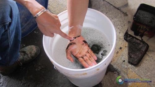 Demonstracja mycia gleby AQUAQUICK 2000 w Petron 36