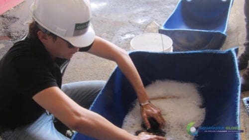 Demonstracja mycia gleby AQUAQUICK 2000 w Petron 54