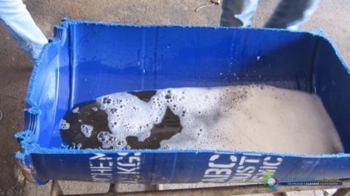 Demonstracja mycia gleby AQUAQUICK 2000 w Petron 62