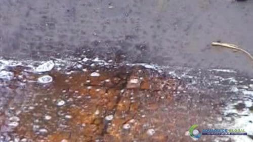 AQUAQUICK 2000 Surface Oil Spill Cleaning Demo 1 42