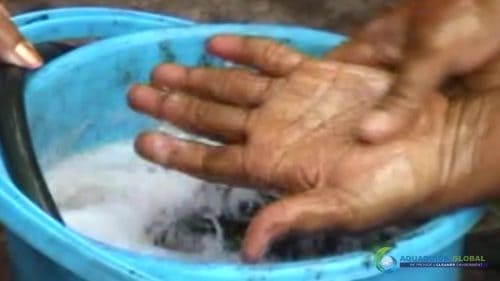 AQUAQUICK 2000 Washing hands removing all oil stains 36