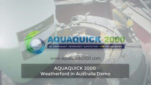 使用 AQUAQUICK 2000 进行的油品清洁测试 49 澳大利亚威德福公司的AQUAQUICK 2000石油清洗演示