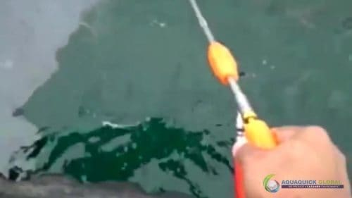 AQUAQUICK 2000 curățarea deversării de petrol în orașul Cebu 100