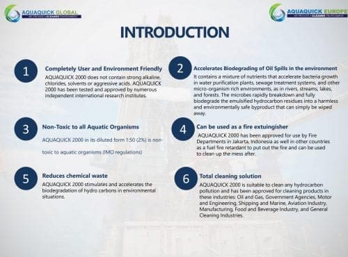 Introduction au produit AQUAQUICK 2000 et matériel de formation Édition 2015