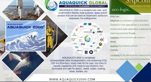 AQUAQUICK 2000 marché principal et stratégie commerciale Division SApCom Edition 2017