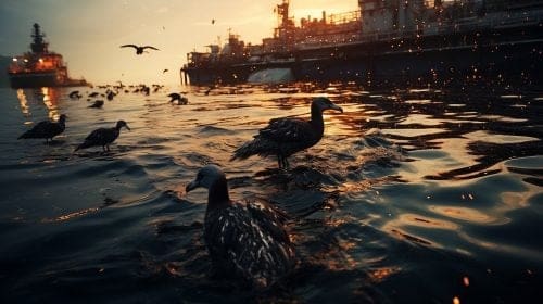 oil spill bird impact clean environment oil spill aquaquick 2000
