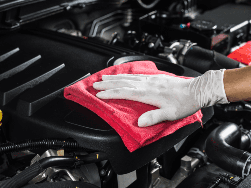 car engine cleaning