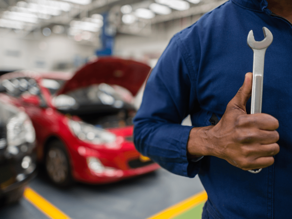 auto repair shop cleaning
