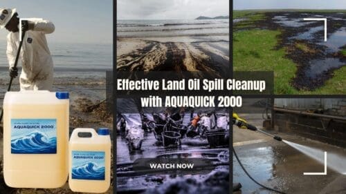 Curățarea eficientă a deversărilor de petrol de pe uscat cu Aquaquick 2000