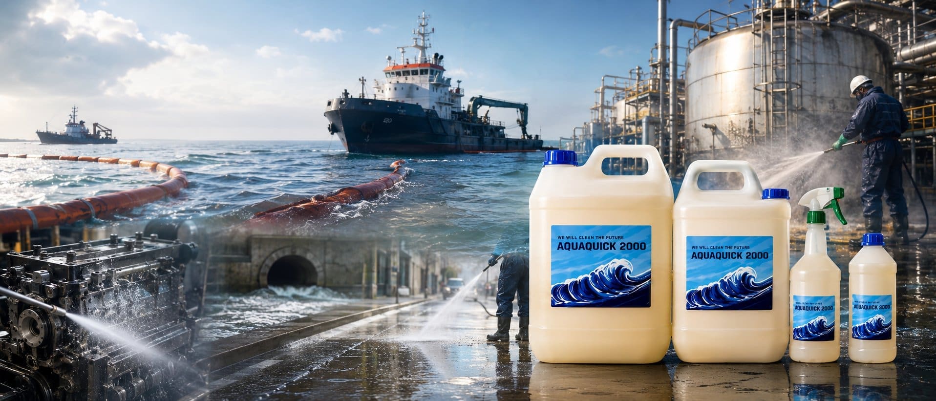 cleaning Applications of AQUAQUICK 2000